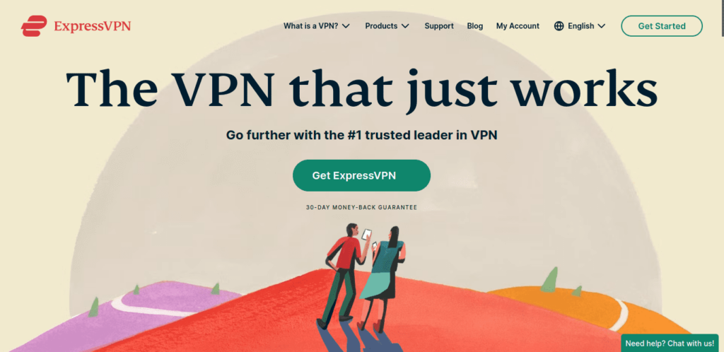 Express VPN Homepage