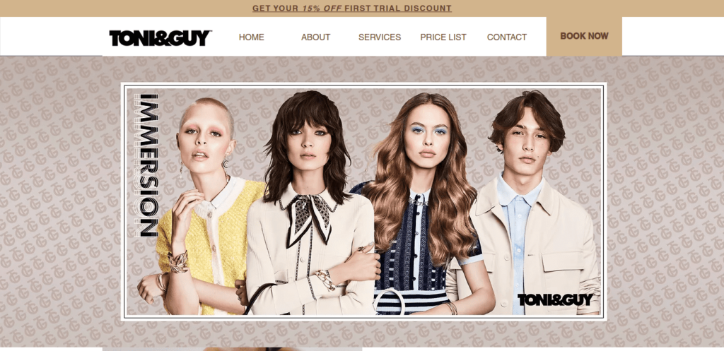 Toni&Guy Homepage